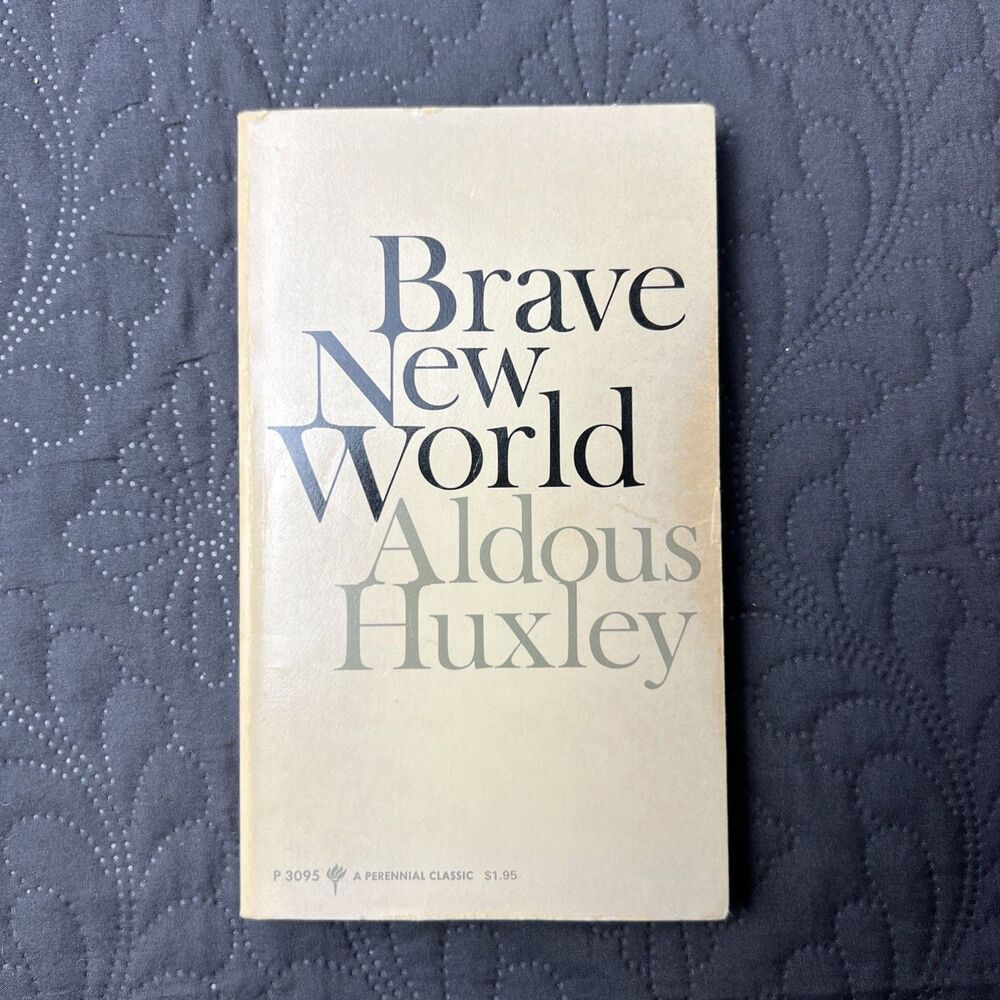 Brave New World Aldous Huxley Book, Paperback, 1st Perineal Library Edition 1969